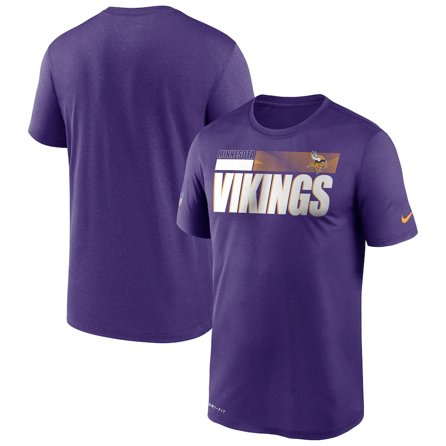 Men's Minnesota Vikings 2020 Purple Sideline Impact Legend Performance T-Shirt